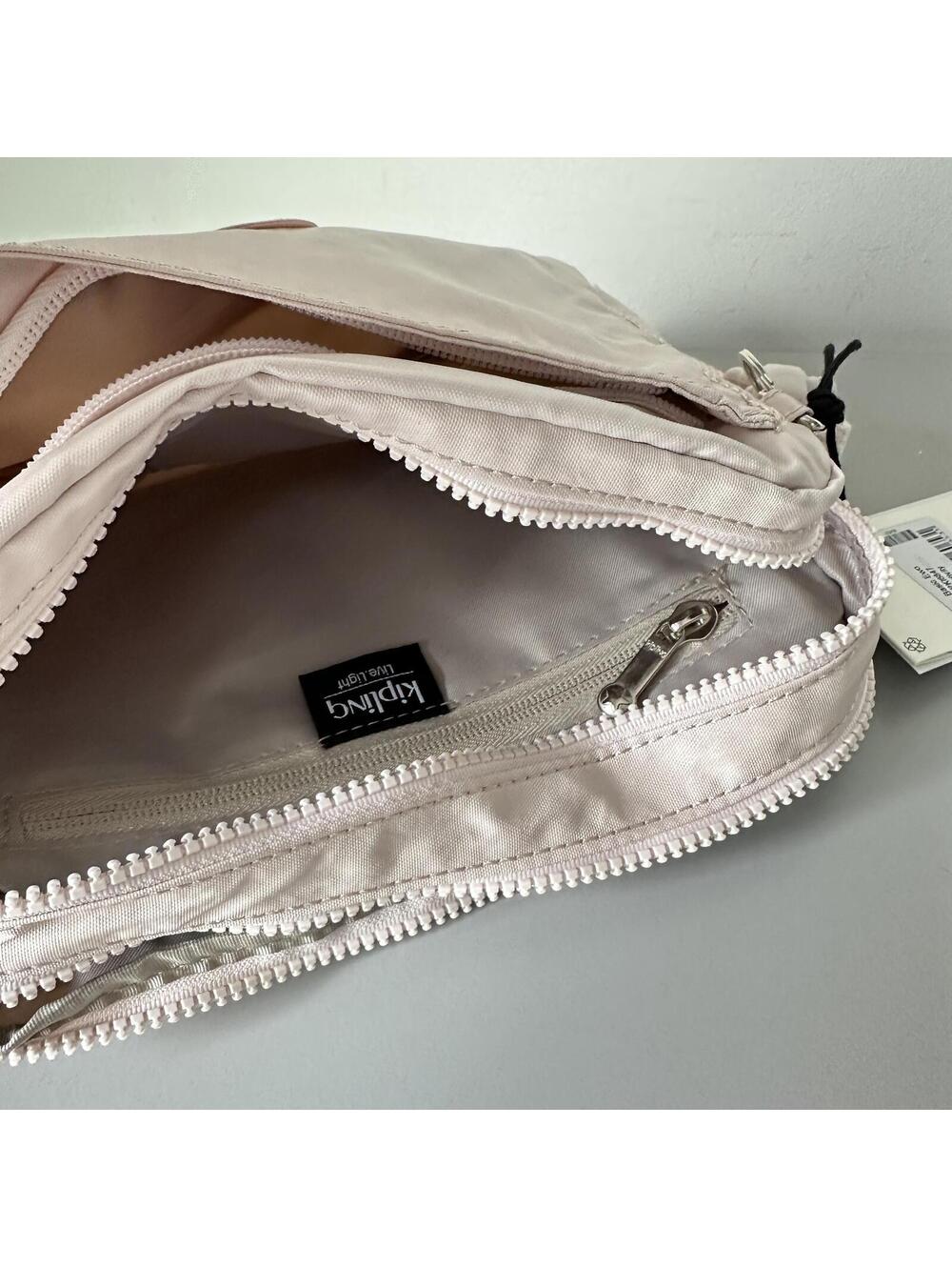 Kipling Abanu Medium Crossbody Bag Pearl Pink NWT - Picture 6 of 7